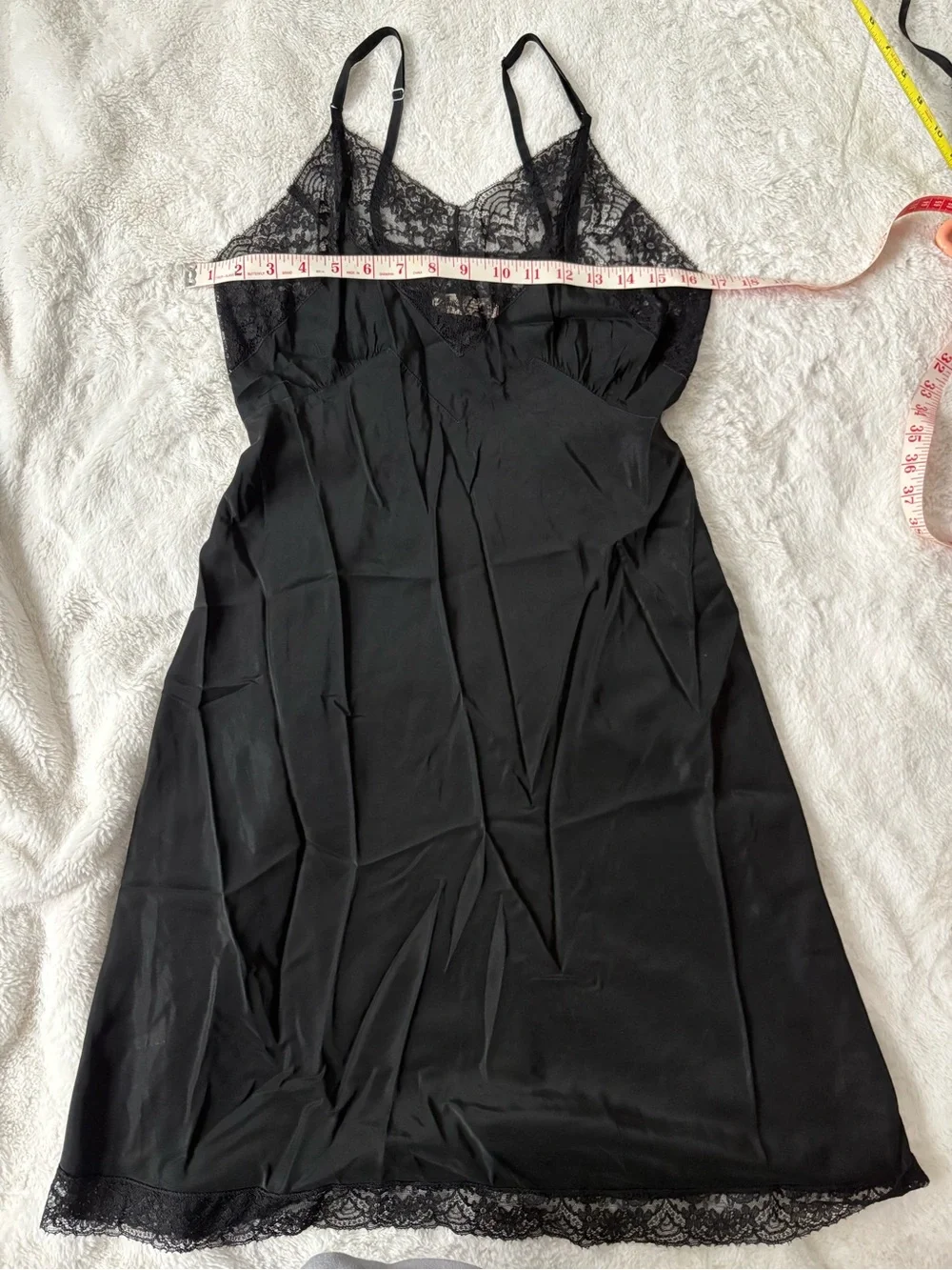 Sultry Vintage 1940s 50s Rare Radelle Lingerie Lace Slip - Picture 12 of 15